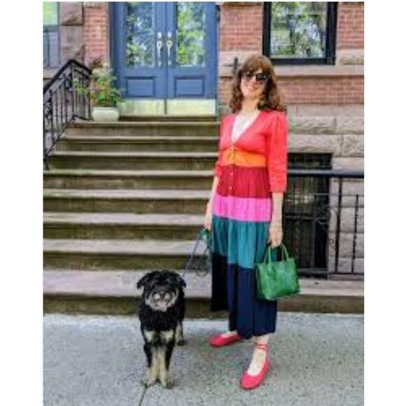 Marine Layer Maeve Colorblock Maxi Dress Size Small - Picture 11 of 13